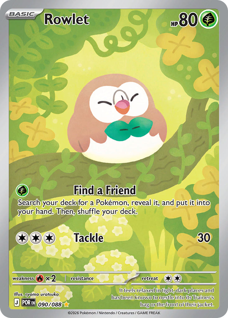 Rowlet 90/88, Perfect Order Pokémon card
