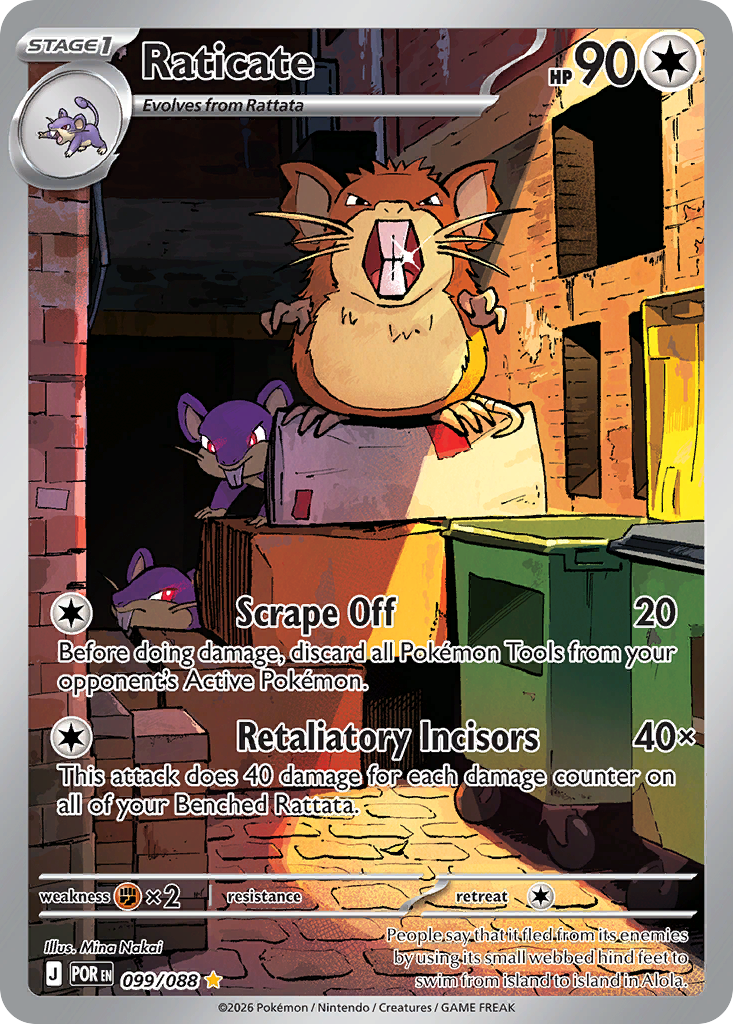 Raticate 99/88, Perfect Order Pokémon card