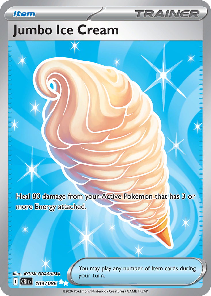 Jumbo Ice Cream 109/86, Chaos Rising Pokémon card