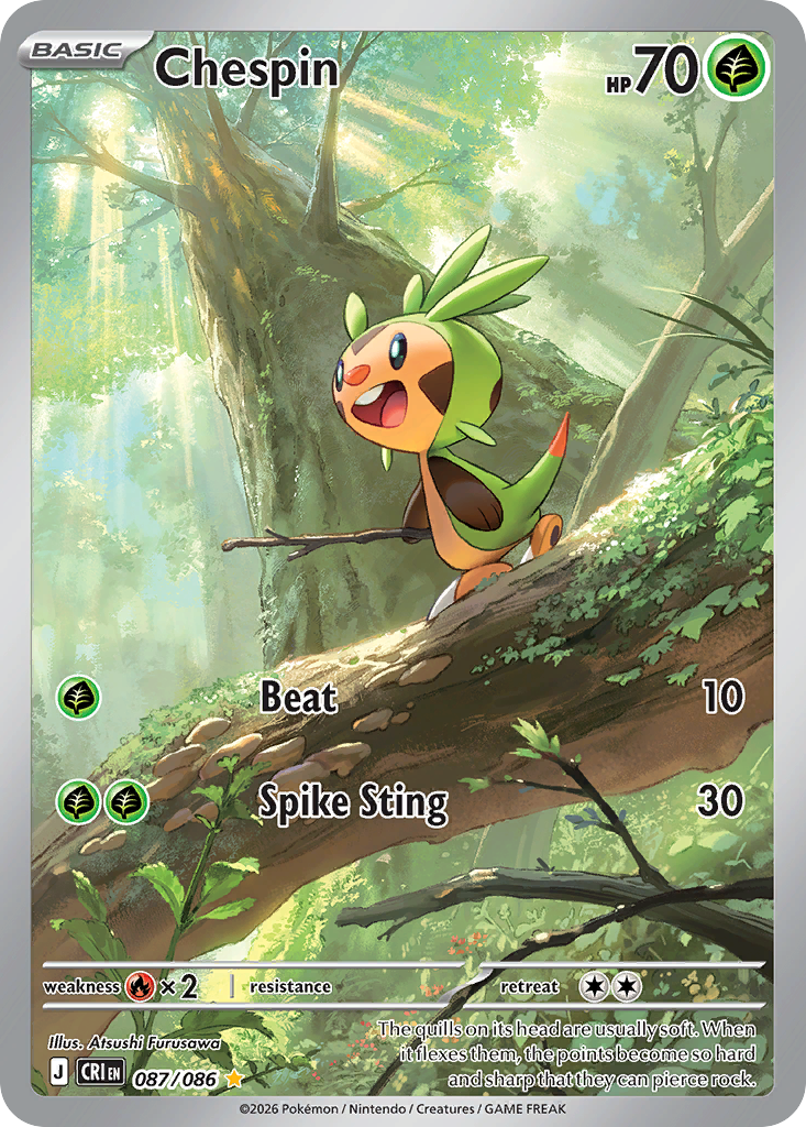 Chespin 87/86, Chaos Rising Pokémon card