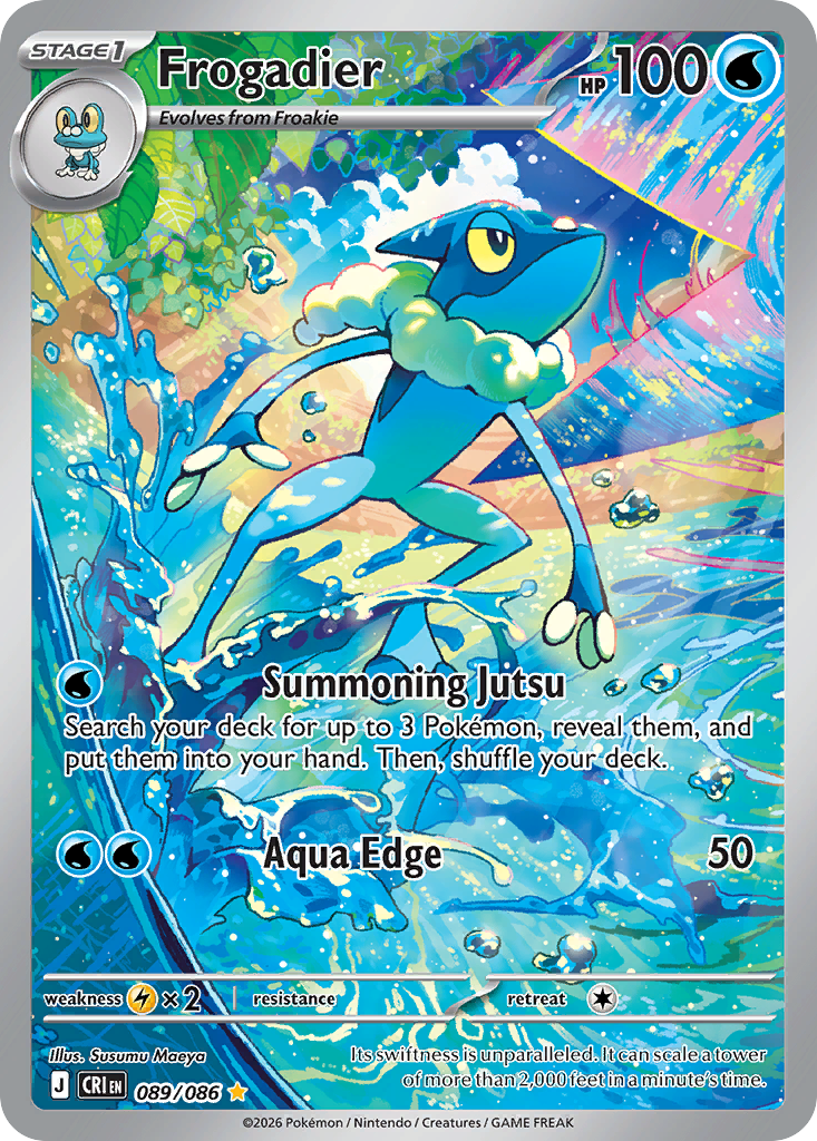 Frogadier 89/86, Chaos Rising Pokémon card
