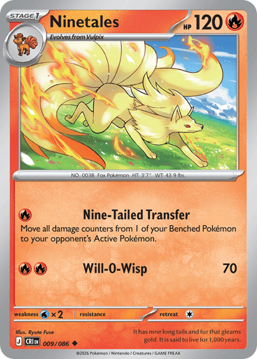 Ninetales 9/86 from Chaos Rising