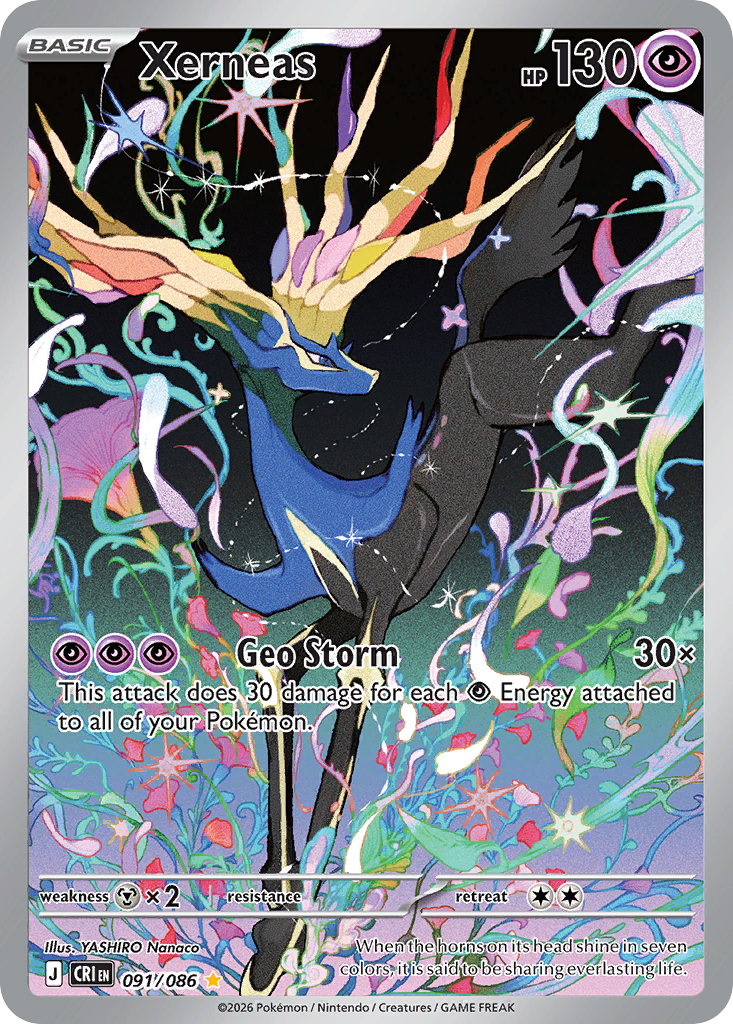 Xerneas 91/86, Chaos Rising Pokémon card