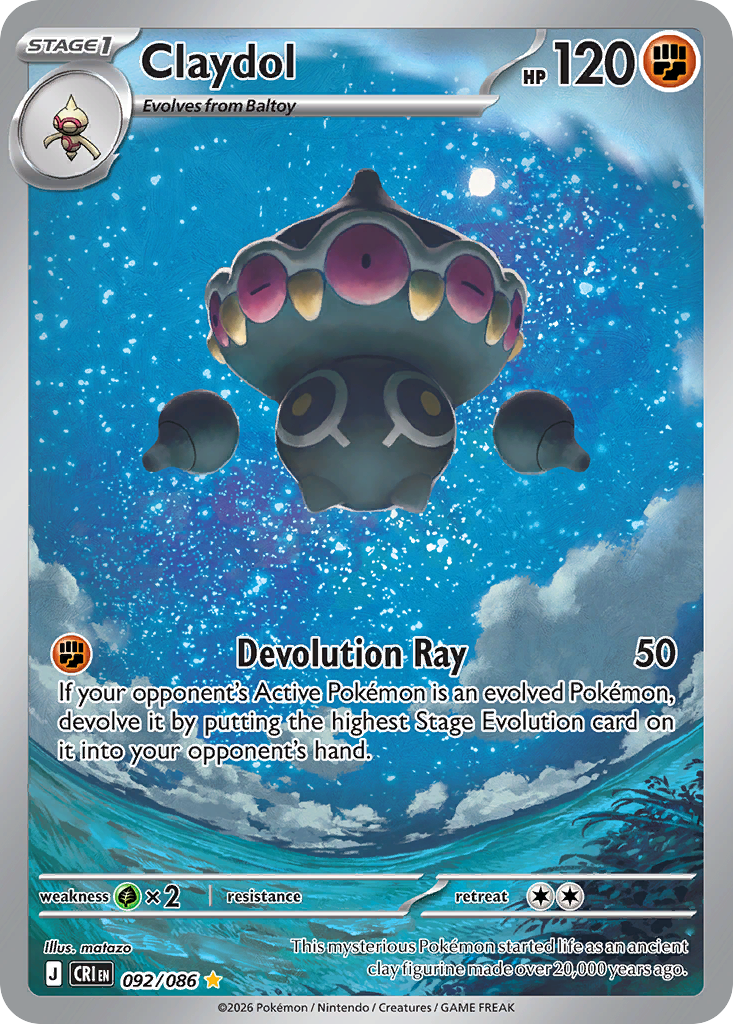 Claydol 92/86, Chaos Rising Pokémon card