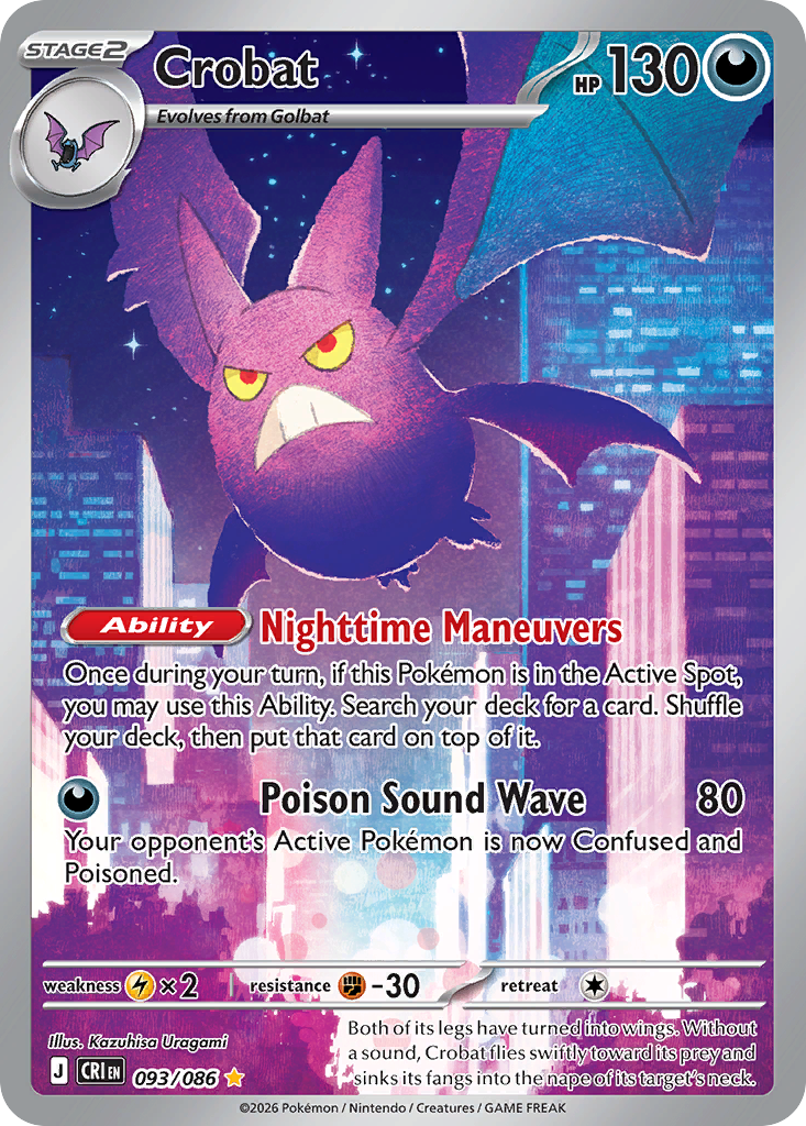 Crobat 93/86, Chaos Rising Pokémon card