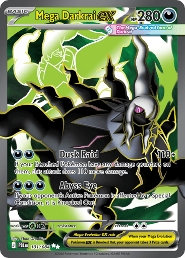 Mega Darkrai ex 101/84 from Pitch Black