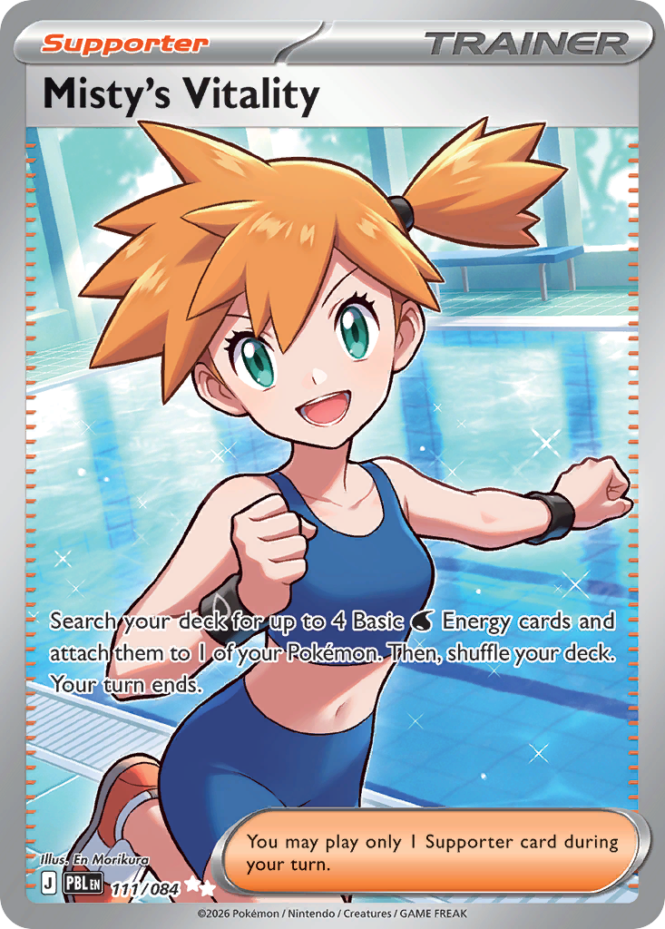 Misty's Vitality 111/84, Pitch Black Pokémon card