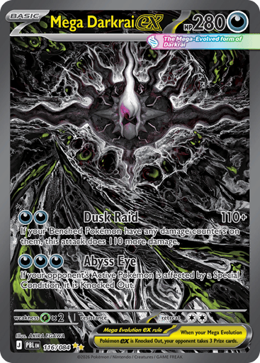 Mega Darkrai ex 116/84 from Pitch Black