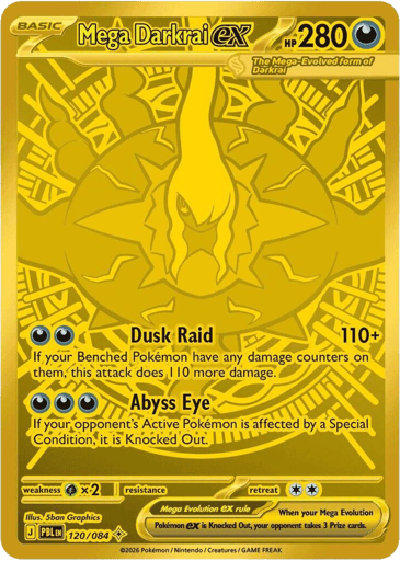 Mega Darkrai ex 120/84 from Pitch Black