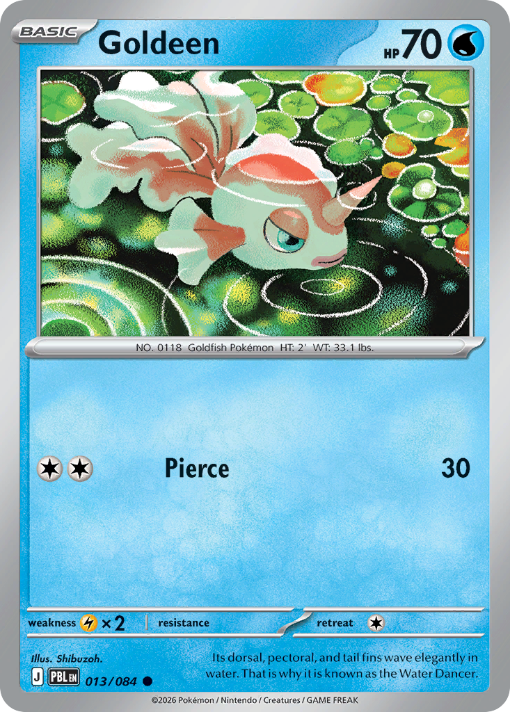 Goldeen 13/84, Pitch Black Pokémon card
