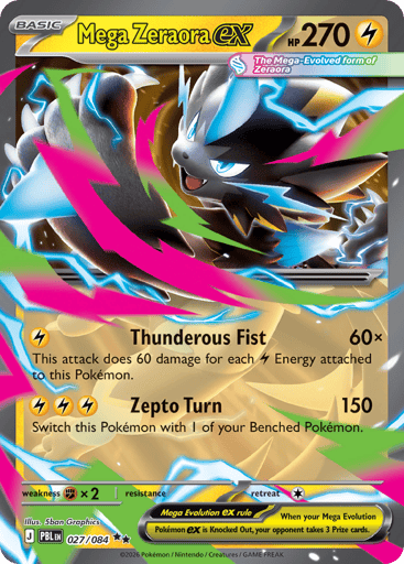 Mega Zeraora ex 27/84 from Pitch Black