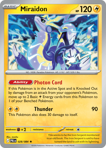 Miraidon 28/84 from Pitch Black