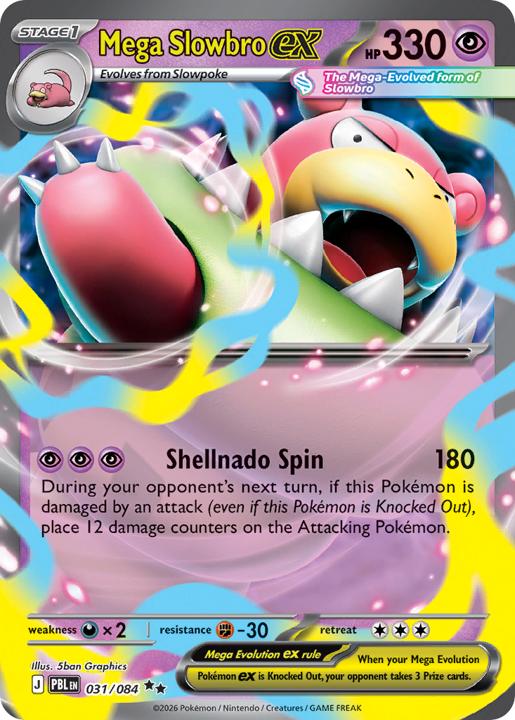 Mega Slowbro ex 31/84, Pitch Black Pokémon card