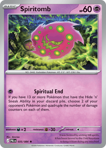 Spiritomb 35/84 from Pitch Black