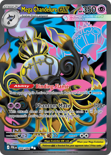 Mega Chandelure ex 99/84 from Pitch Black