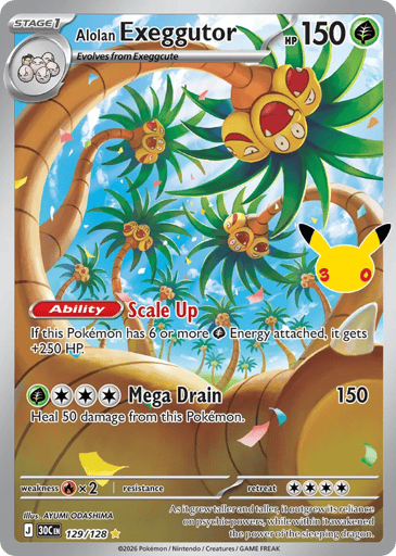Alolan Exeggutor 129/128 from 30th Celebration