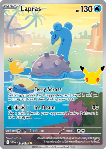 Lapras 131/128 from 30th Celebration