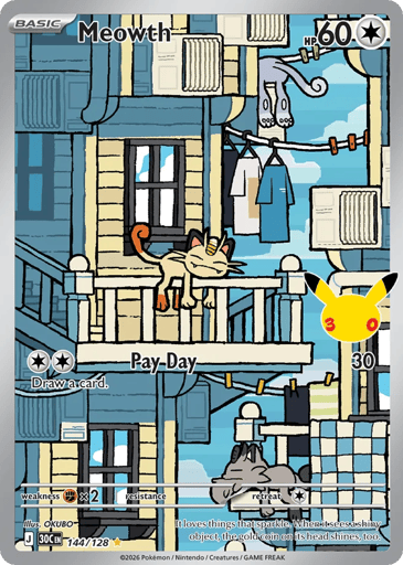 Meowth 144/128 from 30th Celebration