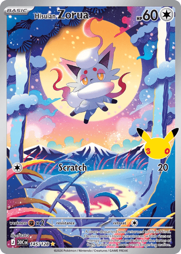 Hisuian Zorua 145/128 from 30th Celebration