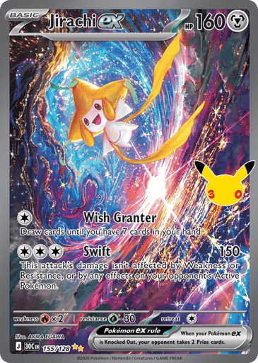 Jirachi ex 155/128 from 30th Celebration