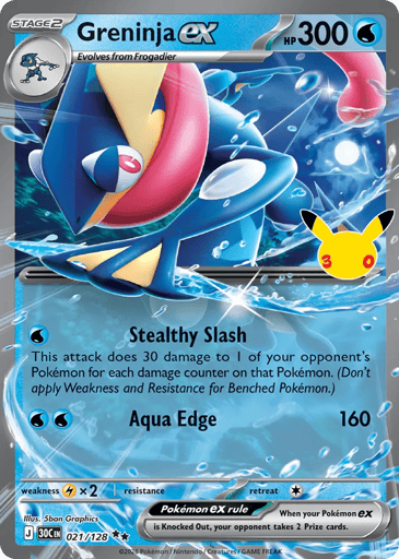 Greninja ex 21/128 from 30th Celebration