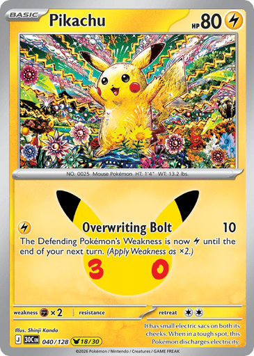 Pikachu 40/128 from 30th Celebration