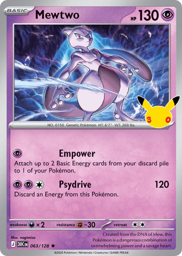 Mewtwo 63/128 from 30th Celebration