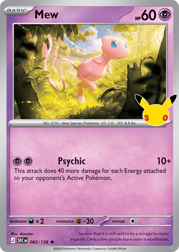 Mew 65/128 from 30th Celebration