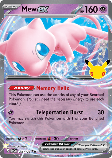 Mew ex 66/128 from 30th Celebration