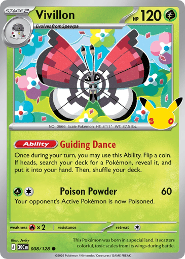 Vivillon 8/128 from 30th Celebration