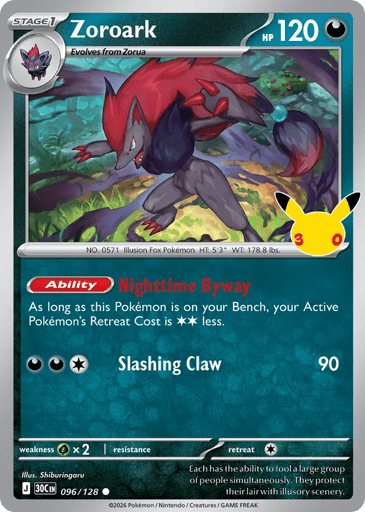 Zoroark 96/128 from 30th Celebration