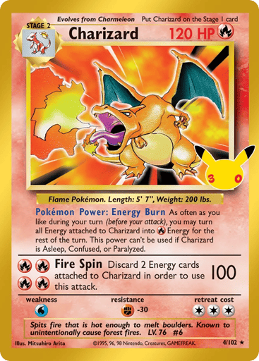 Charizard 4/30 from 30th Celebration: Classic Collection