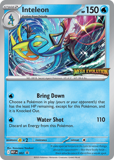 Inteleon 2/71 from Mega Evolution Black Star Promos