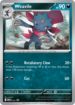 Weavile 21/71, Mega Evolution Black Star Promos