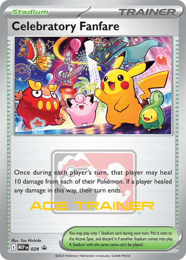 Celebratory Fanfare 28/71 from Mega Evolution Black Star Promos