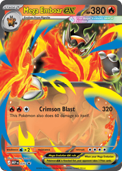 Mega Emboar ex 35/71, Mega Evolution Black Star Promos