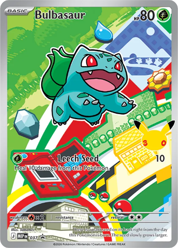 Bulbasaur 37/71, Mega Evolution Black Star Promos Pokémon card