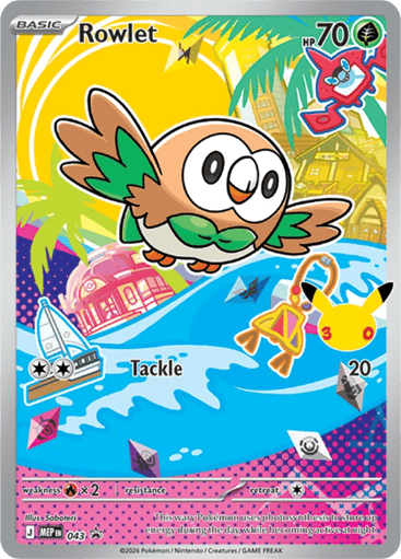 Rowlet 43/71 from Mega Evolution Black Star Promos