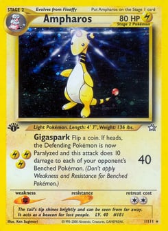 1st Edition Ampharos 1/111, Neo Genesis
