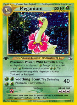 1st Edition Meganium 11/111, Neo Genesis