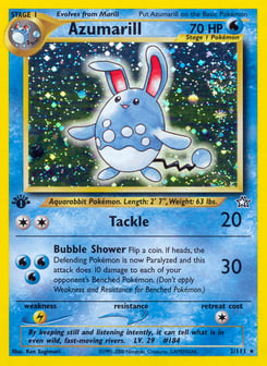 1st Edition Azumarill 2/111, Neo Genesis