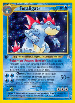 1st Edition Feraligatr 4/111, Neo Genesis