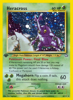 1st Edition Heracross 6/111, Neo Genesis
