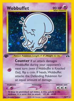 1st Edition Wobbuffet 16/75, Neo Discovery