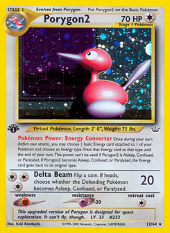 1st Edition Porygon2 12/64, Neo Revelation