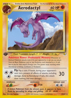 1st Edition Aerodactyl 15/64, Neo Revelation