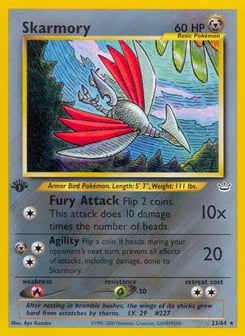 1st Edition Skarmory 23/64, Neo Revelation