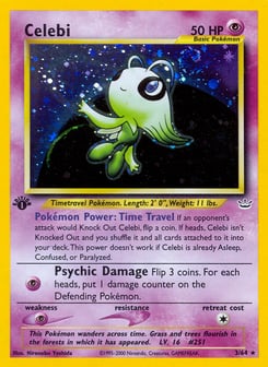 1st Edition Celebi 3/64, Neo Revelation