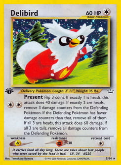 1st Edition Delibird 5/64, Neo Revelation