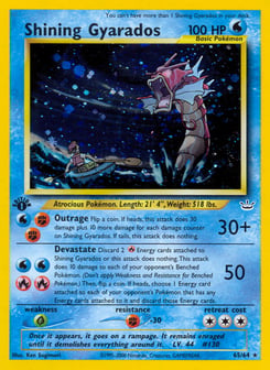1st Edition Shining Gyarados 65/64, Neo Revelation